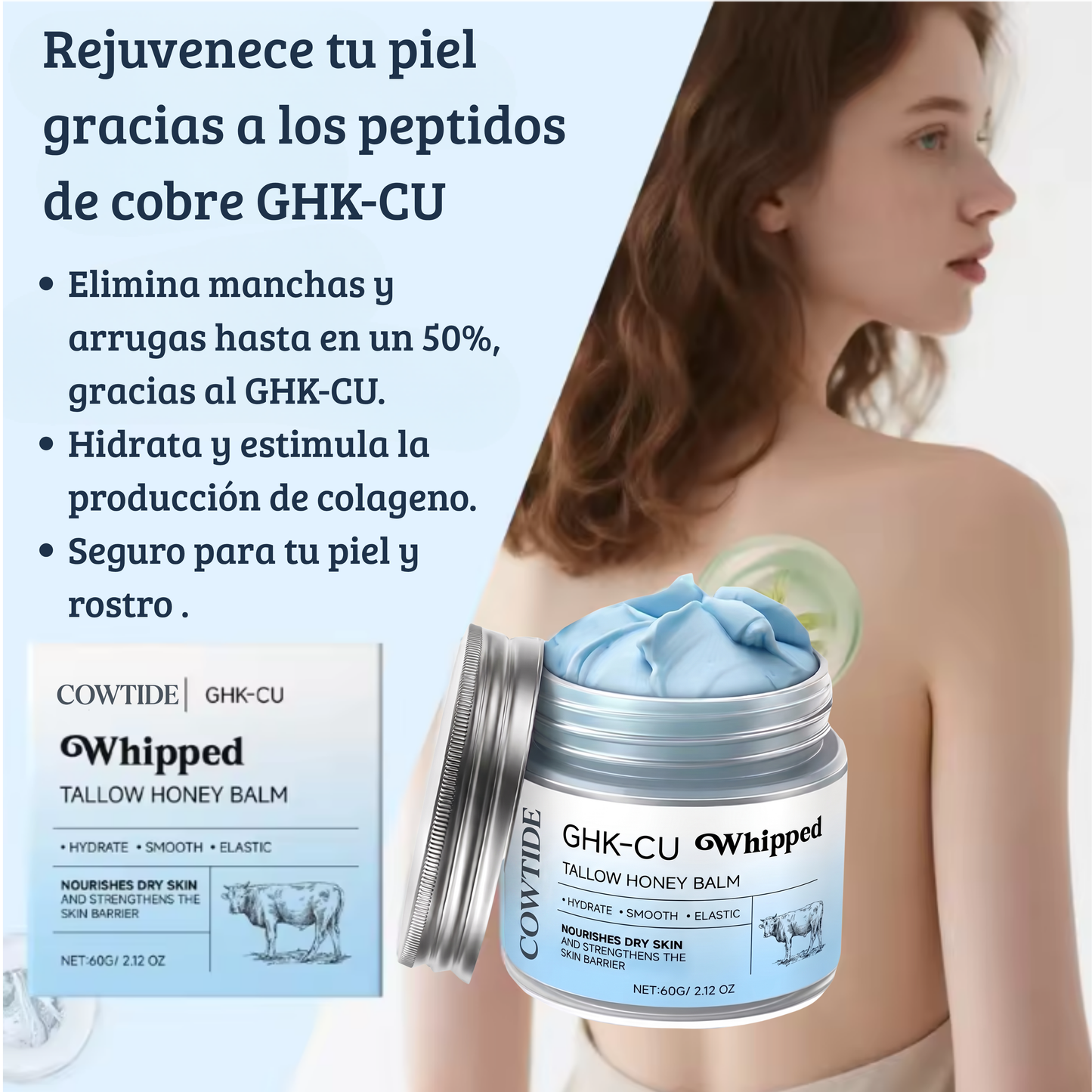 Crema con Peptidos Reparadora COWTIDE